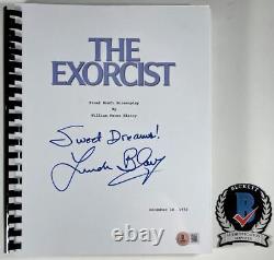 Linda Blair Signed The Exorcist Complete Movie Script C Autograph Regan BAS COA
