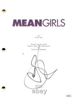 Lindsay Lohan Signed Autograph Mean Girls Full Movie Script Screenplay JSA COA