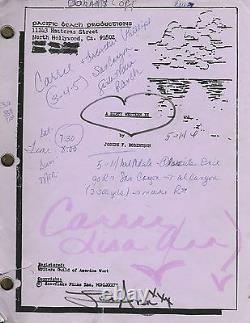 Lisa Ann 4x Signed Personally Used Dirty Western 2 Movie Script BAS Beckett COA