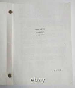 Loaded Weapon Multiple Drafts Movie Scripts & Casting Letter Richard Moll 91/92