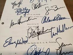 Lord of the Rings LOTR Fellowship MOVIE SCRIPT CAST SIGNEDx14 withCOA Autographed