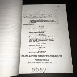Lost in the Pershing Point Hotel 2001 Movie Script Draft w Notes Play Adaptation