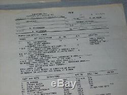 Lot Of 5 Authentic 1982 Movie Scarface Production Used Call Sheets Al Pacino