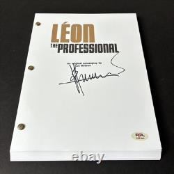 Luc Besson Signed Leon The Professional Movie Script Full 110 Page Psa Autograph