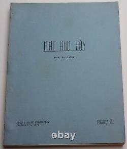 MAN AND BOY / 1970 Movie Script Screenplay, Bill Cosby rare post civil war film