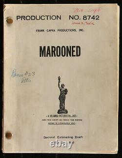 MAROONED Original Movie Script 1965 FRANK CAPRA VERSION SF Thriller Gregory Peck