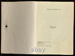 MAROONED Original Movie Script 1965 FRANK CAPRA VERSION SF Thriller Gregory Peck