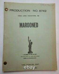 MAROONED / Walter Newman 1965 early draft Screenplay, Frank Capra film Director