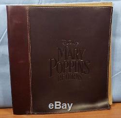 MARY POPPINS RETURNS 2018 Film FYC PROMO Leather Bound SCREENPLAY Script SIGNED