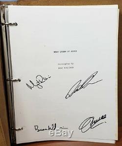 MARY QUEEN OF SCOTS 2018 Movie FYC PROMO Leather Bound SCREENPLAY Script SIGNED