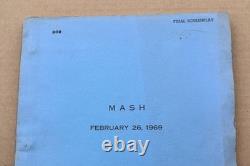 MASH 1969 Original Movie Script Screenplay with Cover by Ring Lardner Jr. RARE