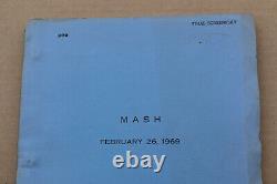 MASH 1969 Original Movie Script Screenplay with Cover by Ring Lardner Jr. RARE