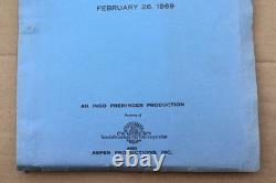 MASH 1969 Original Movie Script Screenplay with Cover by Ring Lardner Jr. RARE