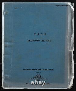 MASH Original Movie Script 1969 / By Ring Lardner, Jr. / Donald Sutherland