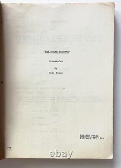 MAX DUGAN RETURNS Original 1982 Movie Script by Neil Simon (Robards & Mason)