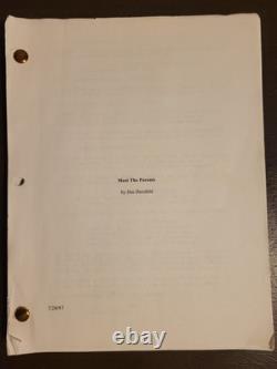 MEET THE PARENTS Movie Script 1997 Jim Carrey Spielberg Draft Jim Herzfeld Rare