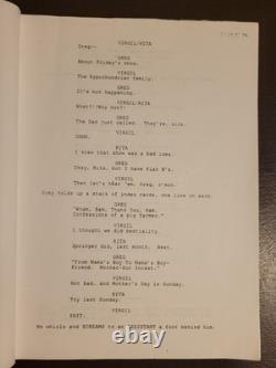 MEET THE PARENTS Movie Script 1997 Jim Carrey Spielberg Draft Jim Herzfeld Rare