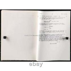 MIAMI VICE Original Movie Script 56p 8x10 in. 1986 Michael Mann, Don Johns