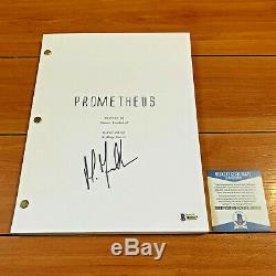 MICHAEL FASSBENDER SIGNED PROMETHEUS FULL PAGE MOVIE SCRIPT with BECKETT BAS COA