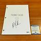 Michael Fassbender Signed Prometheus Full Page Movie Script With Beckett Bas Coa