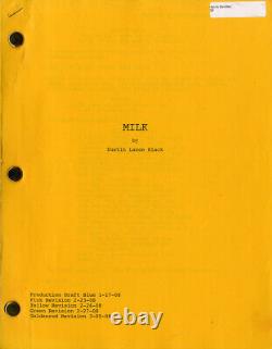 MILK (2008) Rainbow film script by Dustin Lance Black for Oscar-winning bio film