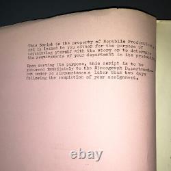 MISSOURIANS 1950 Original Movie Script Monte Hale Republic Western Shooting COA