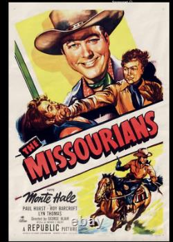 MISSOURIANS 1950 Original Movie Script Monte Hale Republic Western Shooting COA