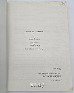 MONKEY SHINES / Michael Stewart 1987 Screenplay, George A. Romero horror film