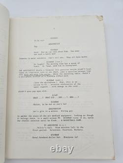 MONKEY SHINES / Michael Stewart 1987 Screenplay, George A. Romero horror film