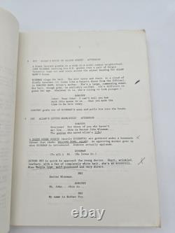 MONKEY SHINES / Michael Stewart 1987 Screenplay, George A. Romero horror film