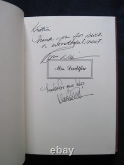 MRS. DOUBTFIRE SCRIPT SIGNED to CREW MEMBER by ROBIN WILLIAMS & MARSHA WILLIAMS
