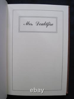 MRS. DOUBTFIRE SCRIPT SIGNED to CREW MEMBER by ROBIN WILLIAMS & MARSHA WILLIAMS