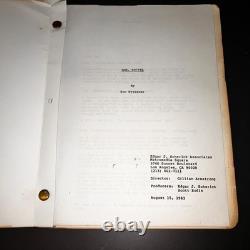 MRS. SOFFEL (1984) Original Movie Script Mel Gibson Diane Keaton COA