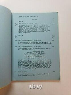 MURDER AT THE WORLD SERIES / Cy Chermak 1976 TV Movie Screenplay, kidnappings