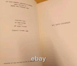 MY MAN GODFREY 1ST Edition By ERIC HATCH 1935 Pre Film Very Rare Book