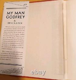 MY MAN GODFREY 1ST Edition By ERIC HATCH 1935 Pre Film Very Rare Book