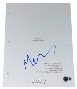 M. Night Shyamalan Signed Autograph Signs Full Movie Script Screenplay Beckett