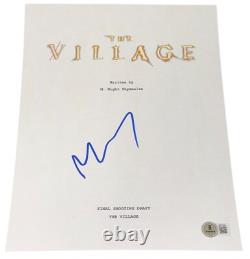 M. Night Shyamalan Signed Autograph The Village Movie Script Screenplay Beckett