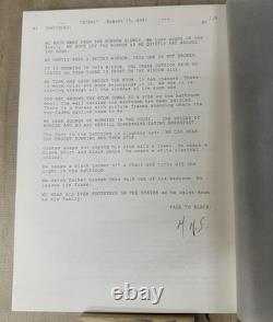 M Night Shyamalan Signed Signs Complete Movie Script Autograph