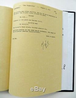 M Night Shyamalan Signed The Happening Script Bound Hardcover Film Crew