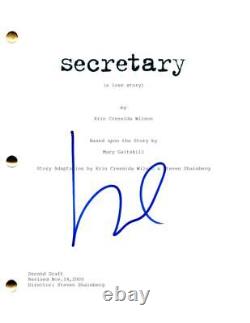 Maggie Gyllenhaal Signed Autograph Secretary Full Movie Script Screenplay