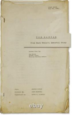 Mark Twain TOM SAWYER Original screenplay for the 1930 film #147544