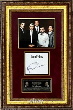 Martin Scorsese (Goodfella's) signed movie script custom framed display-Beckett