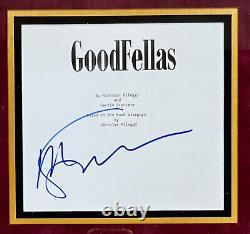 Martin Scorsese (Goodfella's) signed movie script custom framed display-Beckett