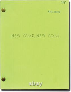 Martin Scorsese NEW YORK NEW YORK Original screenplay for the 1977 film #110587