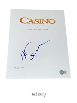 Martin Scorsese Signed Autograph Casino Full Movie Script DeNiro Beckett BAS COA