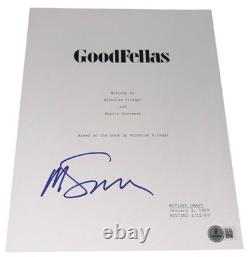Martin Scorsese Signed Autograph Goodfellas Movie Script Screenplay Beckett BAS