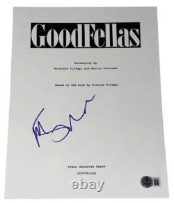 Martin Scorsese Signed Autograph Goodfellas Movie Script Screenplay Beckett BAS