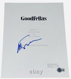 Martin Scorsese Signed Autograph Goodfellas Movie Script Screenplay Beckett BAS