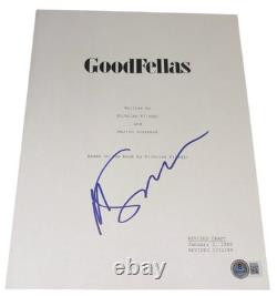 Martin Scorsese Signed Autograph Goodfellas Movie Script Screenplay Beckett BAS